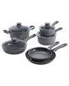 Zwilling J.a. Henckels Parma Plus Ceramic 10pc Nonstick Cookware Set In Black