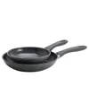 Zwilling J.a. Henckels Parma Plus Ceramic 2pc Nonstick Fry Pan Set In Black