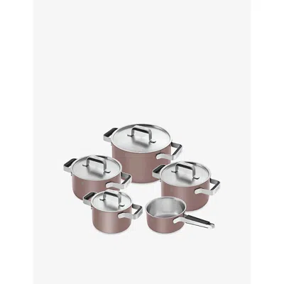 Zwilling J.a. Henckels Pure Rose Five-piece Stainless-steel Pot Set In Multi