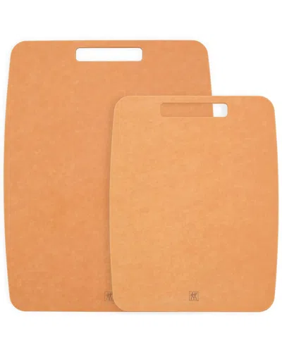 Zwilling J.a. Henckels Plant Fiber 2pc Cutting Board Set In Brown