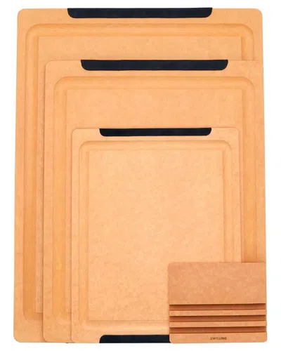 Zwilling J.a. Henckels Plant Fiber 4pc Cutting Board Set In Brown