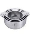 Zwilling J.a. Henckels Zwilling Ja Henckels Prep 6pc Brushed Stainless Steels Nesting Bowls & Strainers Set