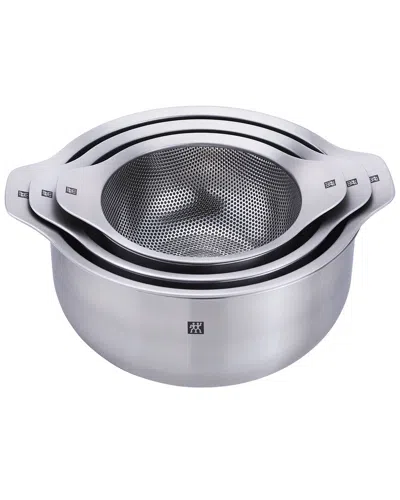 Zwilling J.a. Henckels Zwilling Ja Henckels Prep 6pc Brushed Stainless Steels Nesting Bowls & Strainers Set