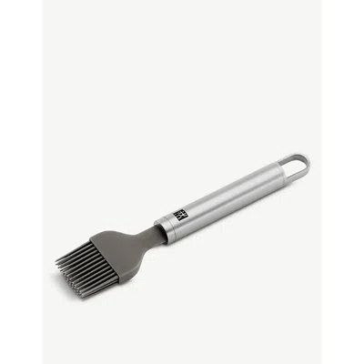 Zwilling J.a. Henckels Pro Silicone And Stainless Steel Pastry Brush In Metallic