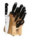 Zwilling J.a. Henckels Professional 's' 10pc Block Set In Wood Medium