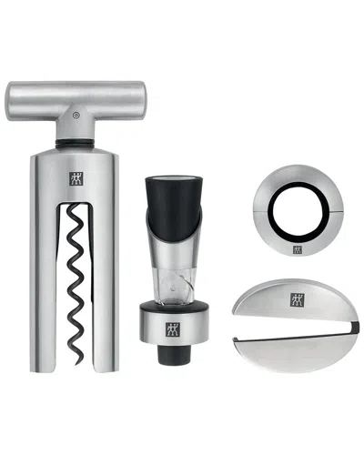 Zwilling J.a. Henckels Sommelier 4pc Wine Tool Set In Gray