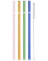 Zwilling J.a. Henckels Sorrento 5pc Straight Glass Straw Set