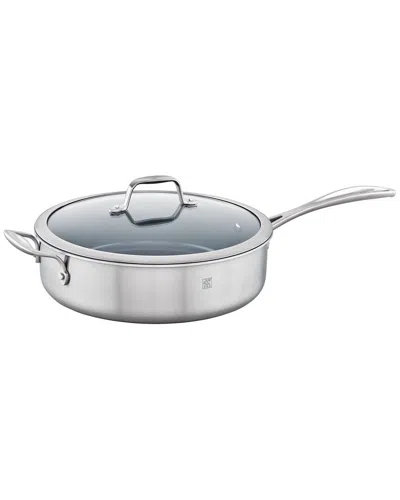 Zwilling J.a. Henckels Spirit 3-ply 5qt Stainless Steel Ceramic Nonstick Sautz Pan In Gray