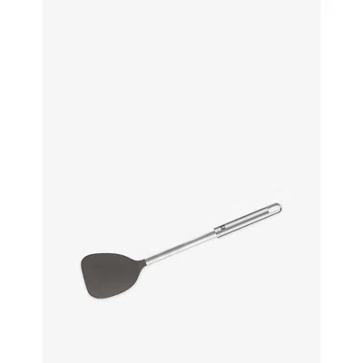 Zwilling J.a. Henckels Stainless Steel Branded Silicone Wok Turner In Silver