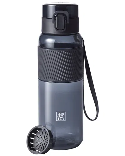 Zwilling J.a. Henckels Tritan Black 24oz Water Bottle In Blue