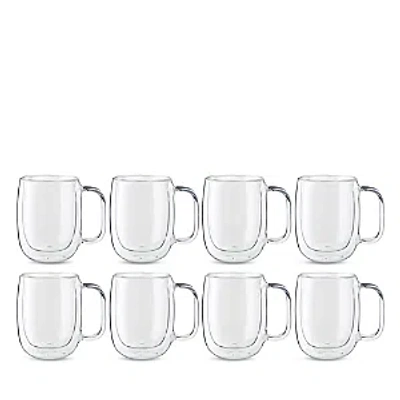 Zwilling J.a. Henckels Zwiling J. A. Henckels Sorrento Plus Coffee Glass Mug, Set Of 8 In Clear