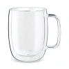 Zwilling J.a. Henckels Zwiling J. A. Henckels Sorrento Plus Latte Glass Mug, Set Of 2 In Clear