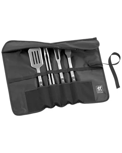 Zwilling J.a. Henckels Zwilling Bbq+ 5pc Stainless Steel Grill Tool Set In Black