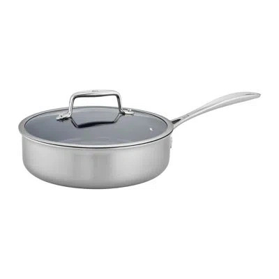 Zwilling J.a. Henckels Zwilling Clad Cfx 3-qt Stainless Steel Ceramic Nonstick Saute Pan In Silver