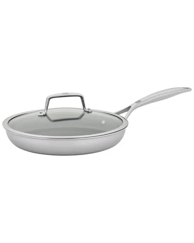 Zwilling J.a. Henckels Zwilling Energy Plus 10in Stainless Steel Ceramic Nonstick Fry Pan With Lid In Black