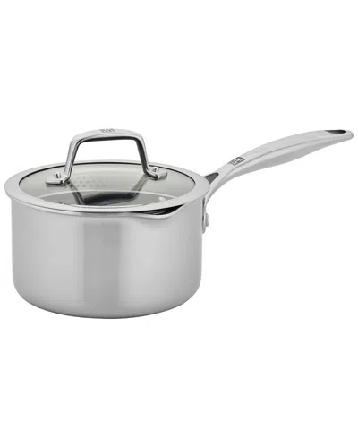 Zwilling J.a. Henckels Zwilling Energy Plus 2qt Stainless Steel Ceramic Nonstick Tall Saucepan In Brown