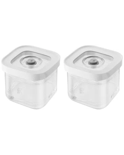 Zwilling J.a. Henckels Zwilling Fresh & Save 2pc 0.34qt Cube Box Set In Metallic