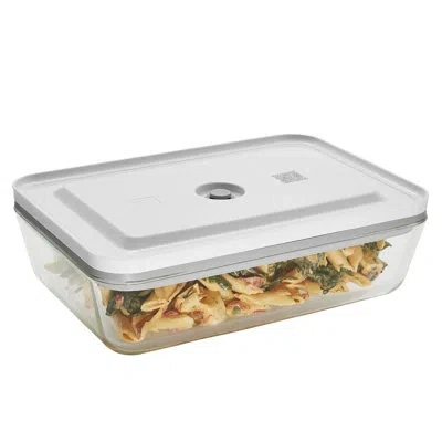 Zwilling J.a. Henckels Zwilling Fresh & Save Glass Vacuum Gratin Dish, Airtight Food Storage Container In Clear