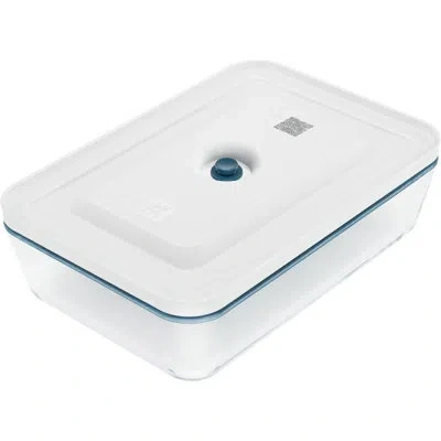 Zwilling J.a. Henckels Zwilling Fresh & Save Glass Vacuum Gratin Dish, Airtight Food Storage Container, La Mer In White