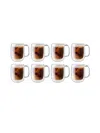 Zwilling J.a. Henckels Zwilling J. A. Henckels Sorrento Plus 8-piece Double-wall Glass Coffee Mug Set In Brown