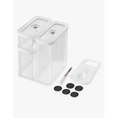 Zwilling J.a. Henckels Zwilling J.a Henckels White/clear Fresh & Save Vacuum Cube Set Of Five In Brown