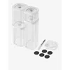 Zwilling J.a. Henckels White/clear Fresh & Save Vacuum Cube Set Of Six In White/clear