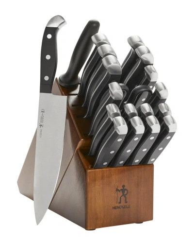 Zwilling J.a. Henckels Statement 20pc Knife Block Set In Black