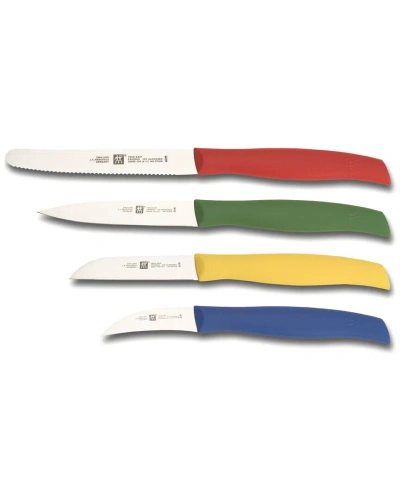 Zwilling J.a. Henckels Twin Grip 4pc Multi-colored Paring Knife Set