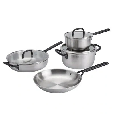 Zwilling J.a. Henckels Zwilling Milano Stainless Steel 7-pc Stainless Steel Cookware Pan Set