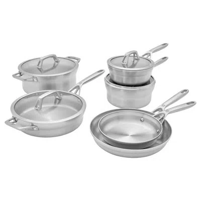 Zwilling J.a. Henckels Zwilling Motion Stainless Steel 10-pc Stainless Steel Cookware Set