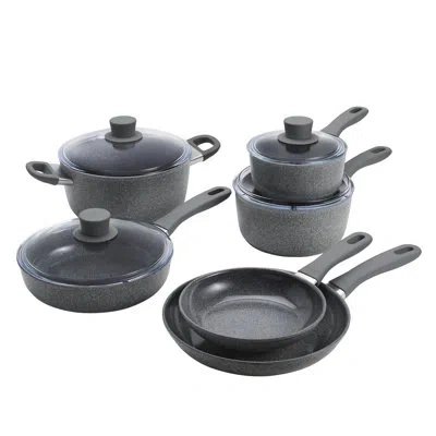 Zwilling J.a. Henckels Zwilling Parma Plus Ceramic 10-pc Aluminum Ceramic Nonstick Cookware Set In Gray
