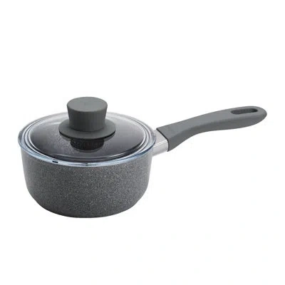 Zwilling J.a. Henckels Zwilling Parma Plus Ceramic 1.5-qt Aluminum Ceramic Nonstick Saucepan + Lid In Gray