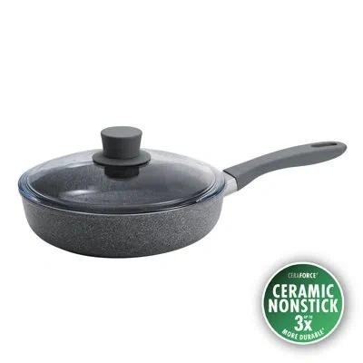 Zwilling J.a. Henckels Zwilling Parma Plus Ceramic 2.6-qt Aluminum Ceramic Nonstick Sauté Pan + Lid In Gray