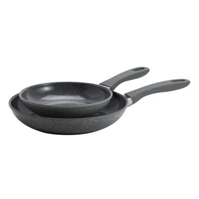 Zwilling J.a. Henckels Zwilling Parma Plus Ceramic 2-pc Aluminum Ceramic Nonstick Fry Pan Set In Gray