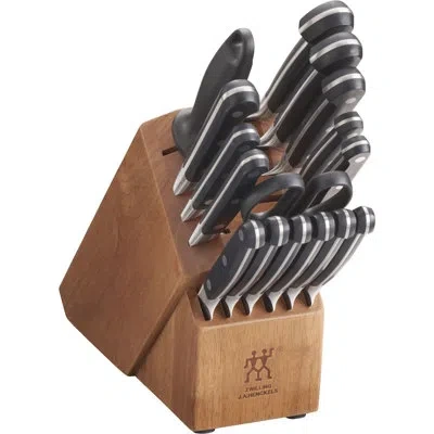 Zwilling J.a. Henckels Zwilling Pro 17-piece Knife Block Set In Black