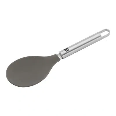 Zwilling J.a. Henckels Zwilling Pro Tool Silicone Rice Spoon With 18/10 Stainless Steel Handle In Stainless Steel;matte Black