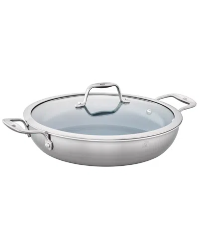 Zwilling J.a. Henckels Zwilling Spirit 3-ply 4qt Stainless Steel Ceramic Nonstick Braiser In Green