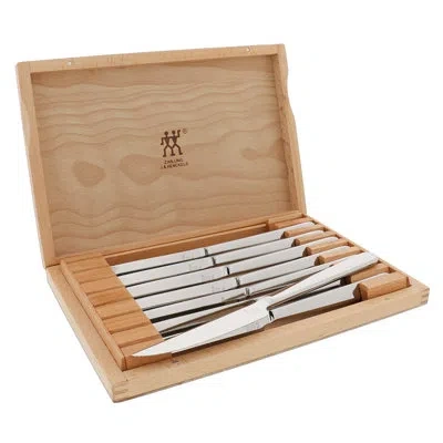 Zwilling J.a. Henckels Zwilling Steak Knife Set Of 8, German Knife Set, Stainless Steel In Silver