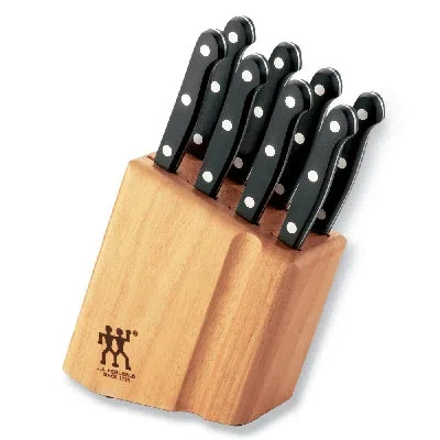 Zwilling J.a. Henckels Zwilling Twin Gourmet Classic 9-piece Steak Knife Block Set In Black Matte