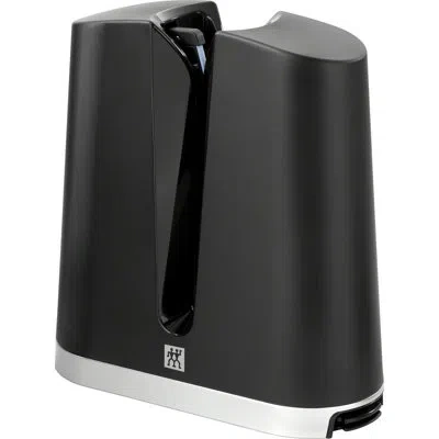Zwilling J.a. Henckels Zwilling V-edge Professional Knife Sharpener, For Both Western And Japanese Blades, Black In Black Matte