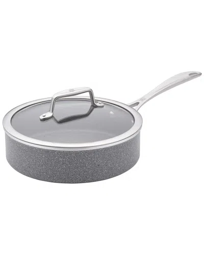 Zwilling J.a. Henckels Zwilling Vitale 3qt Aluminum Nonstick Sautž Pan With Lid In Black