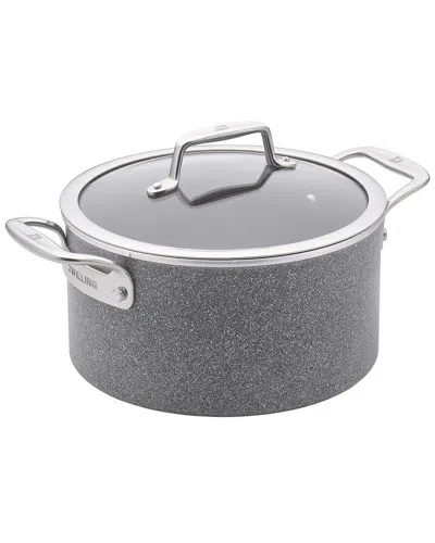 Zwilling J.a. Henckels Zwilling Vitale 6qt Aluminum Nonstick Dutch Oven With Lid In Gray