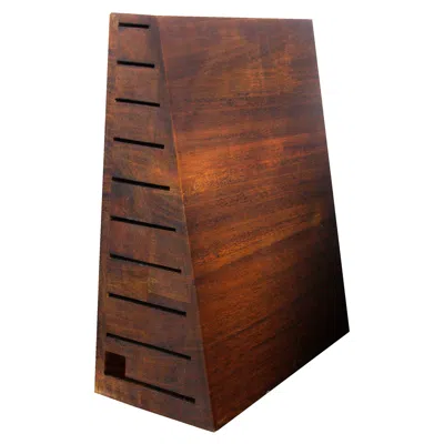 Zwilling Kramer By  10-slot Add-on Block For Upright Easel Knife Block In Brown