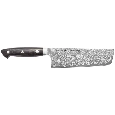 Zwilling Kramer By  Euroline Damascus Collection 6.5-inch Nakiri Knife In Brown And Silver-tone