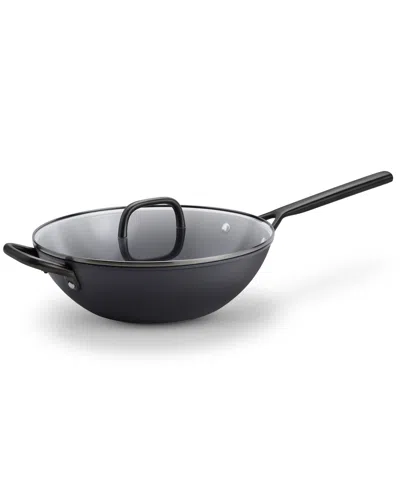 Zwilling Milano 12" Aluminum Ceramic Nonstick Covered Saute Pan With Glass Lid In Black