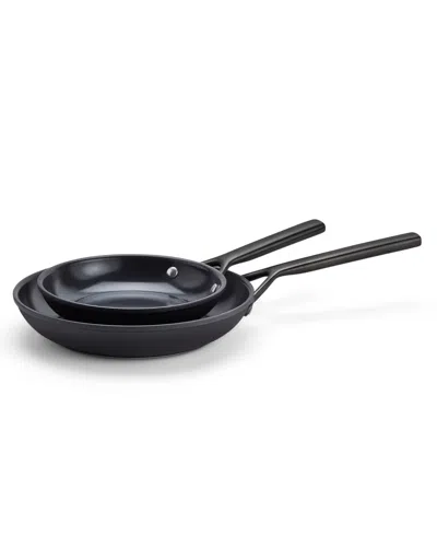 Zwilling Milano Aluminum 2-piece Nonstick Fry Pan Set In Black