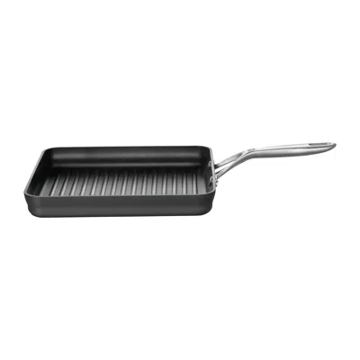 Zwilling Motion Hard Anodized 11 X 11-inch Aluminum Nonstick Square Grill In Black