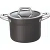 Zwilling Motion Hard Anodized Nonstick 4-quart Soup Pot In Black