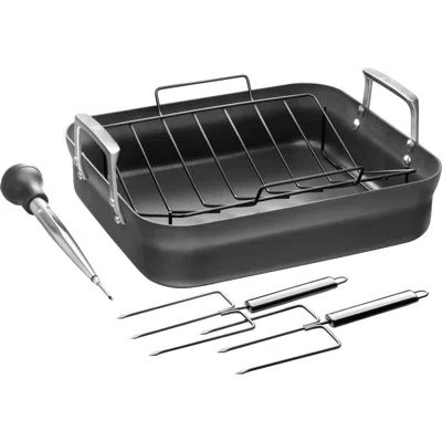 Zwilling Motion Hard Anodized Nonstick Roasting Pan In Black