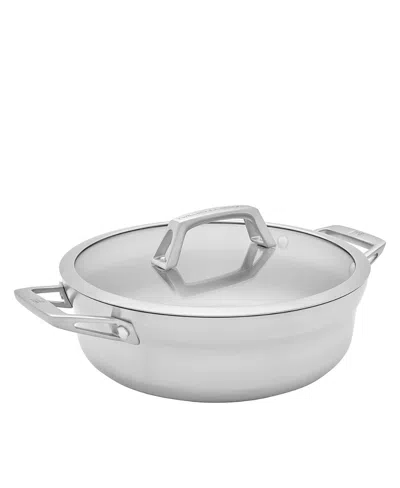 Zwilling Motion Stainless Steel Chef's Pan, 4 Qt In Silver